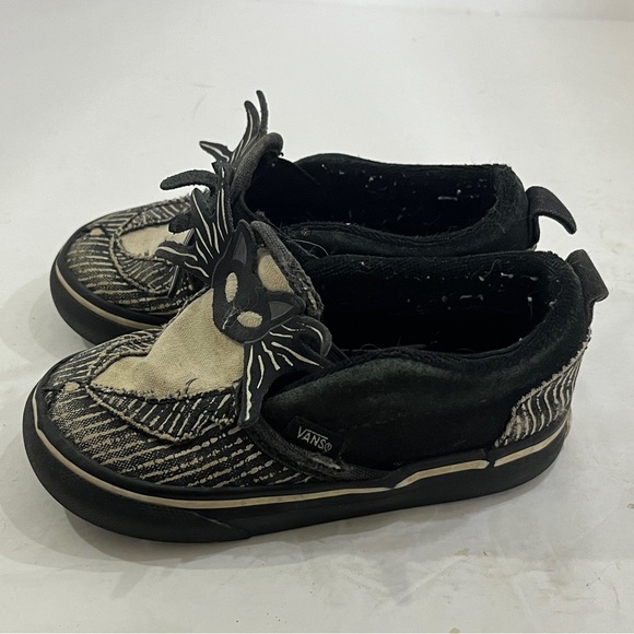 VANS DISNEY | Boys Tim Burtons The Nightmare Before Christmas Slip On Shoes Sz 6 - Picture 3 of 7